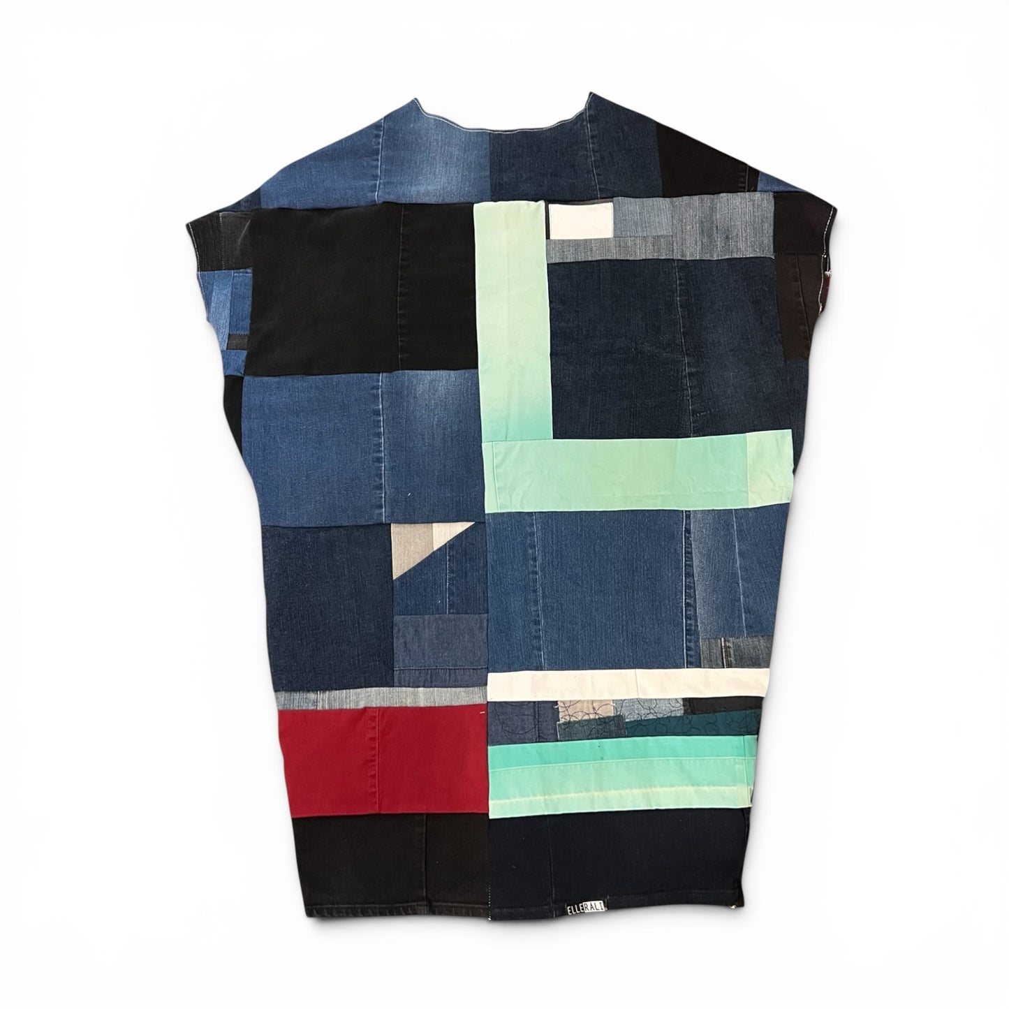 Reversible Fly Dress Made From Upcycled Denim 2