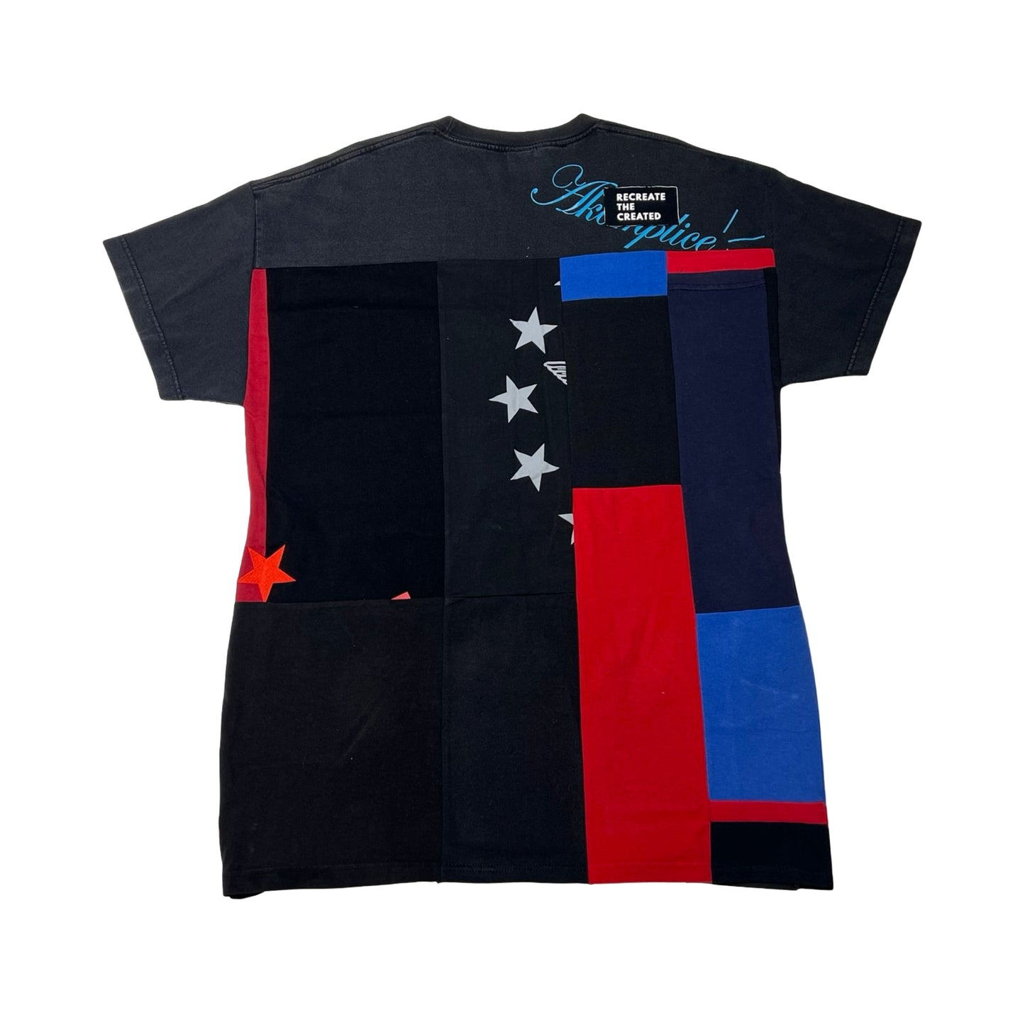 Founder's Originals Oversized T-shirt in Black & Red with Pockets