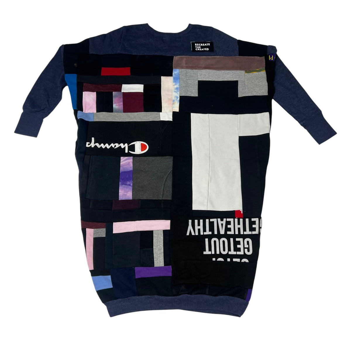 Fly Sweatshirt Alpha Crewneck in Blue & Pink