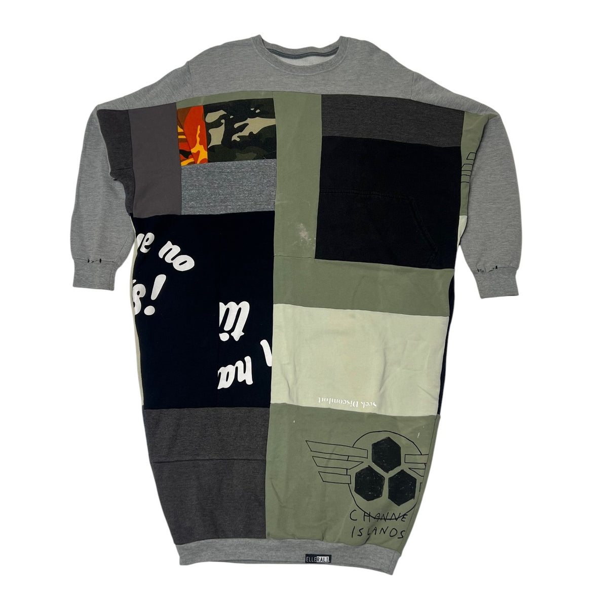 Fly Sweatshirt Crewneck in Grey & Green