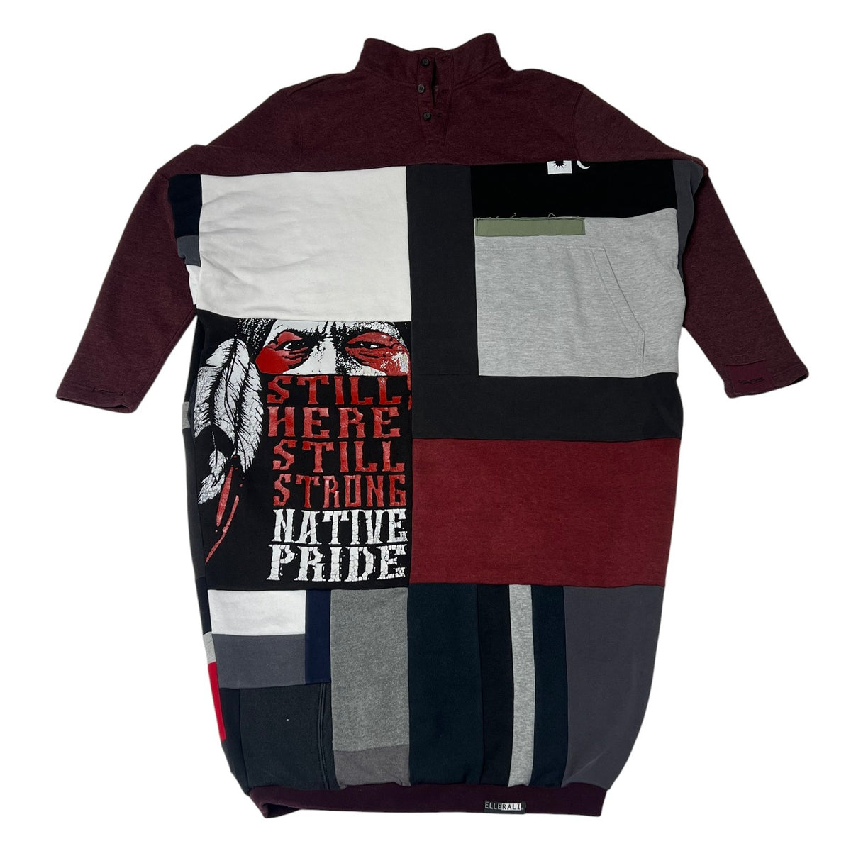 Fly Sweatshirt Collar In Red & Black