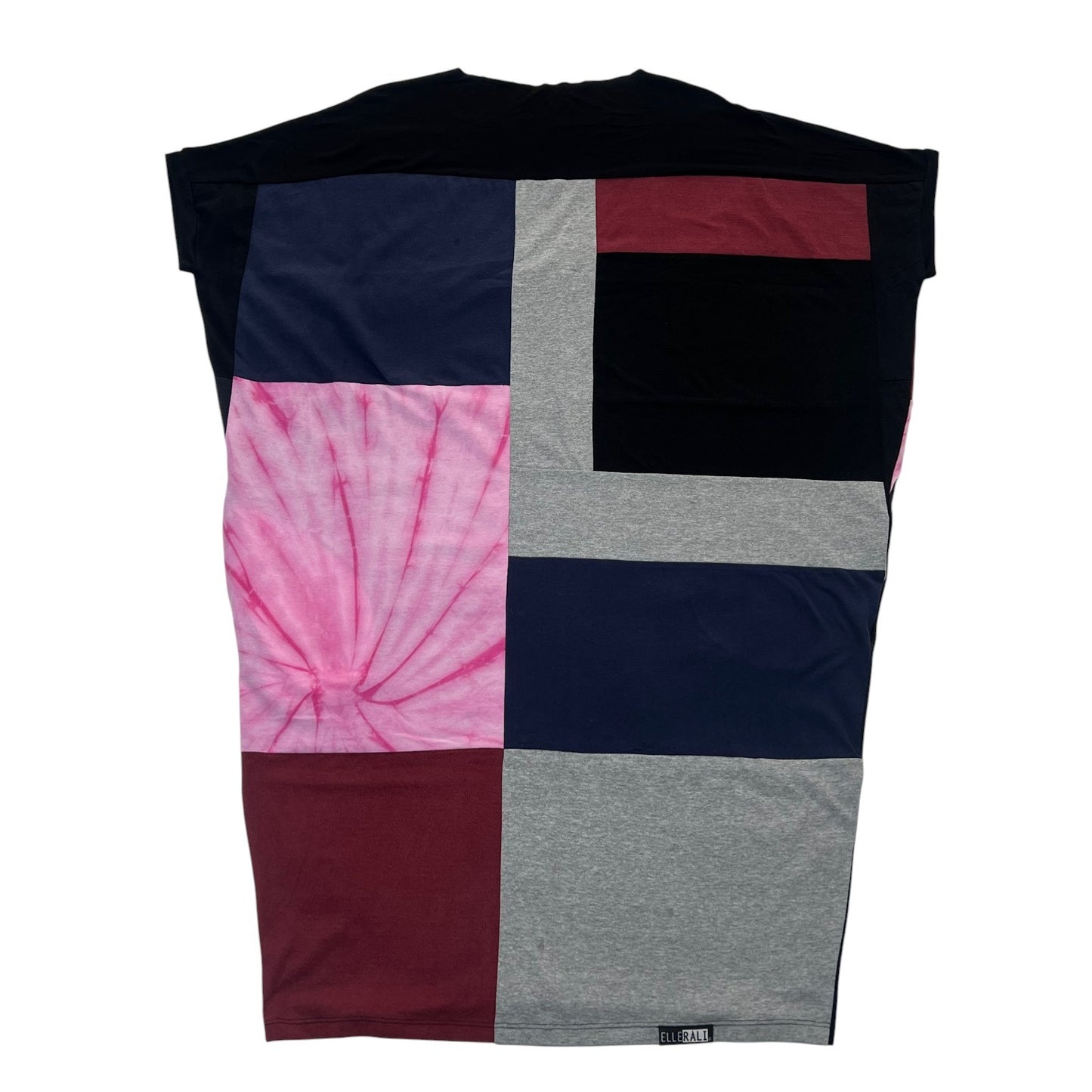 Fly T-shirt Dress in Black, Grey & Pink (OS)