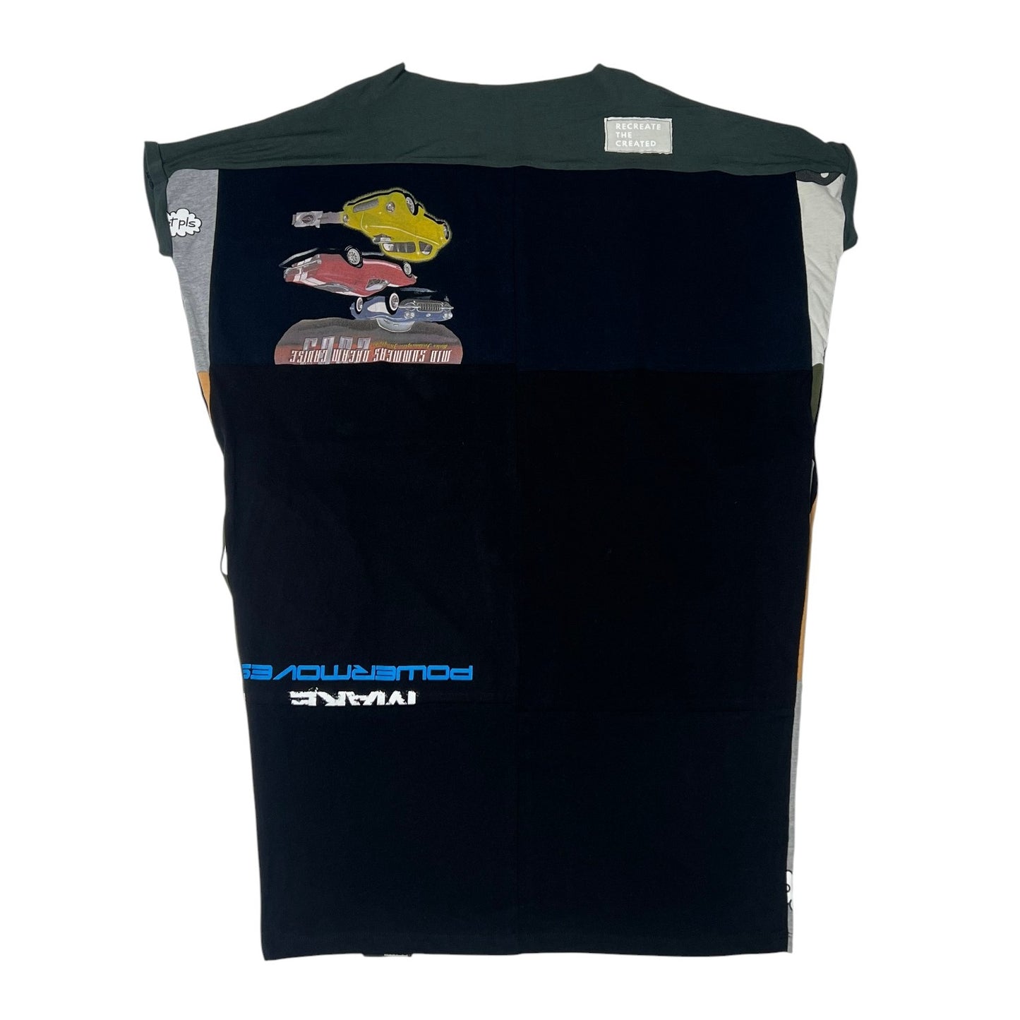 Fly T-shirt Dress in Green, White & Tan (OS)