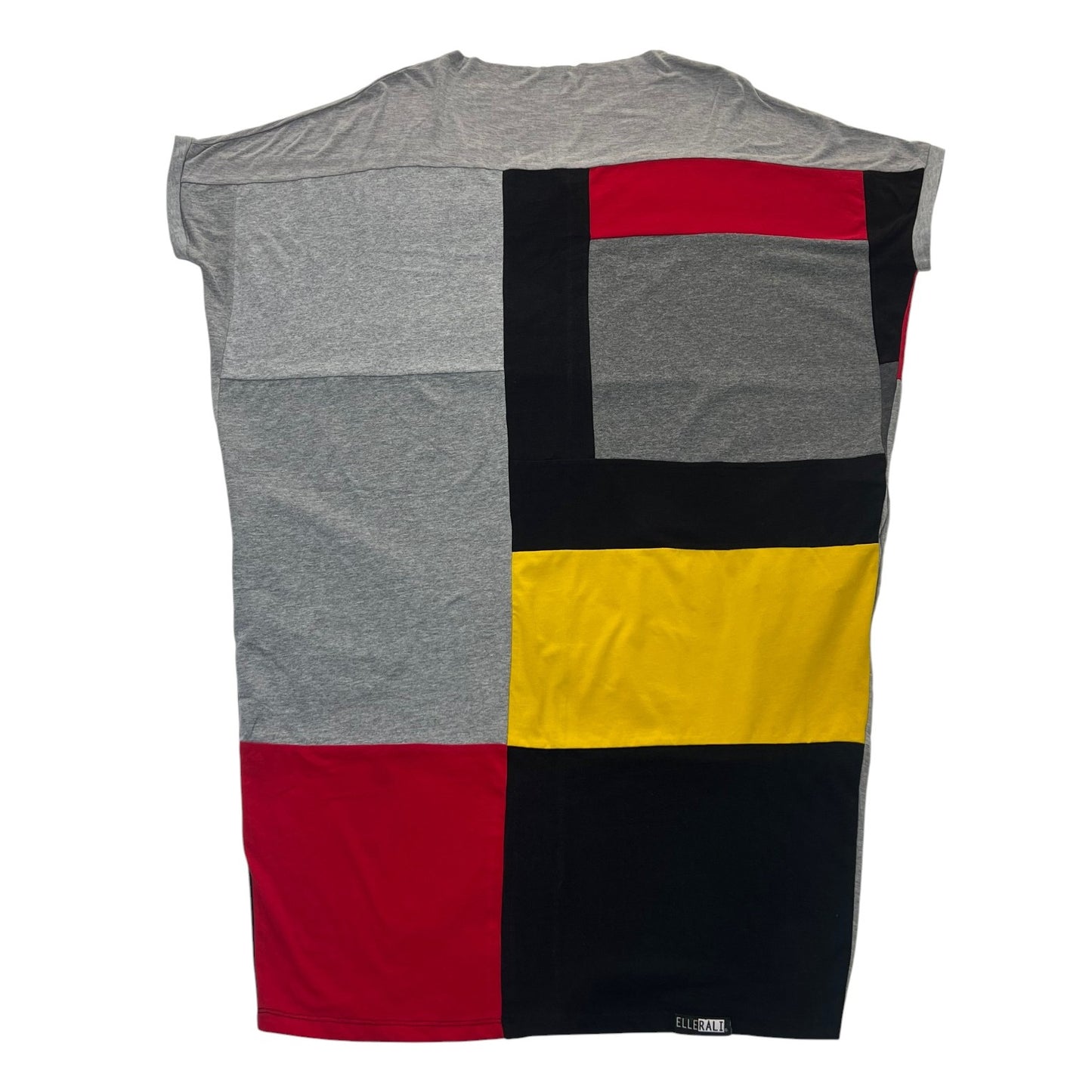 Fly T-shirt Dress in Grey, Black, Yellow & Red (OS)