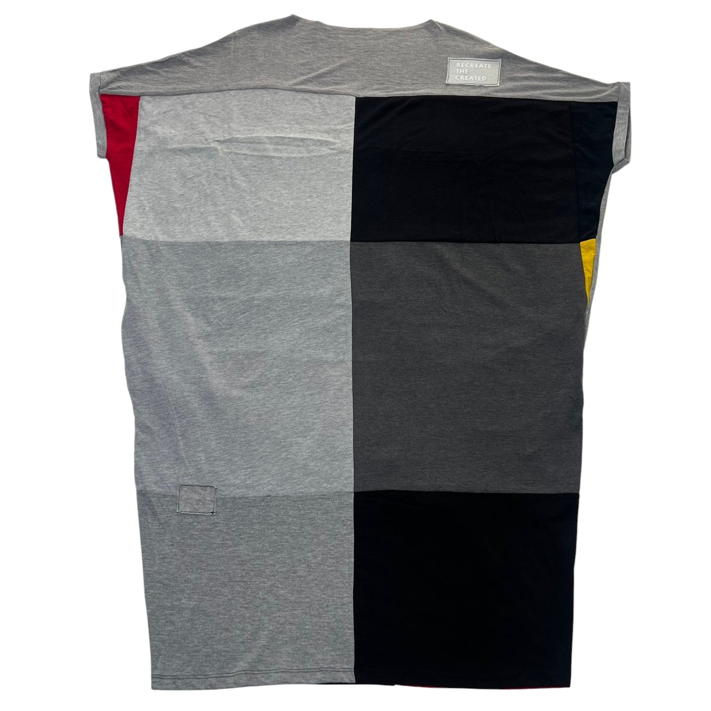Fly T-shirt Dress in Grey, Black, Yellow & Red (OS)