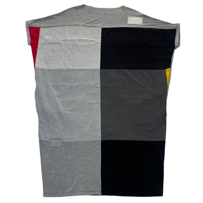 Fly T-shirt Dress in Grey, Black, Yellow & Red (OS)