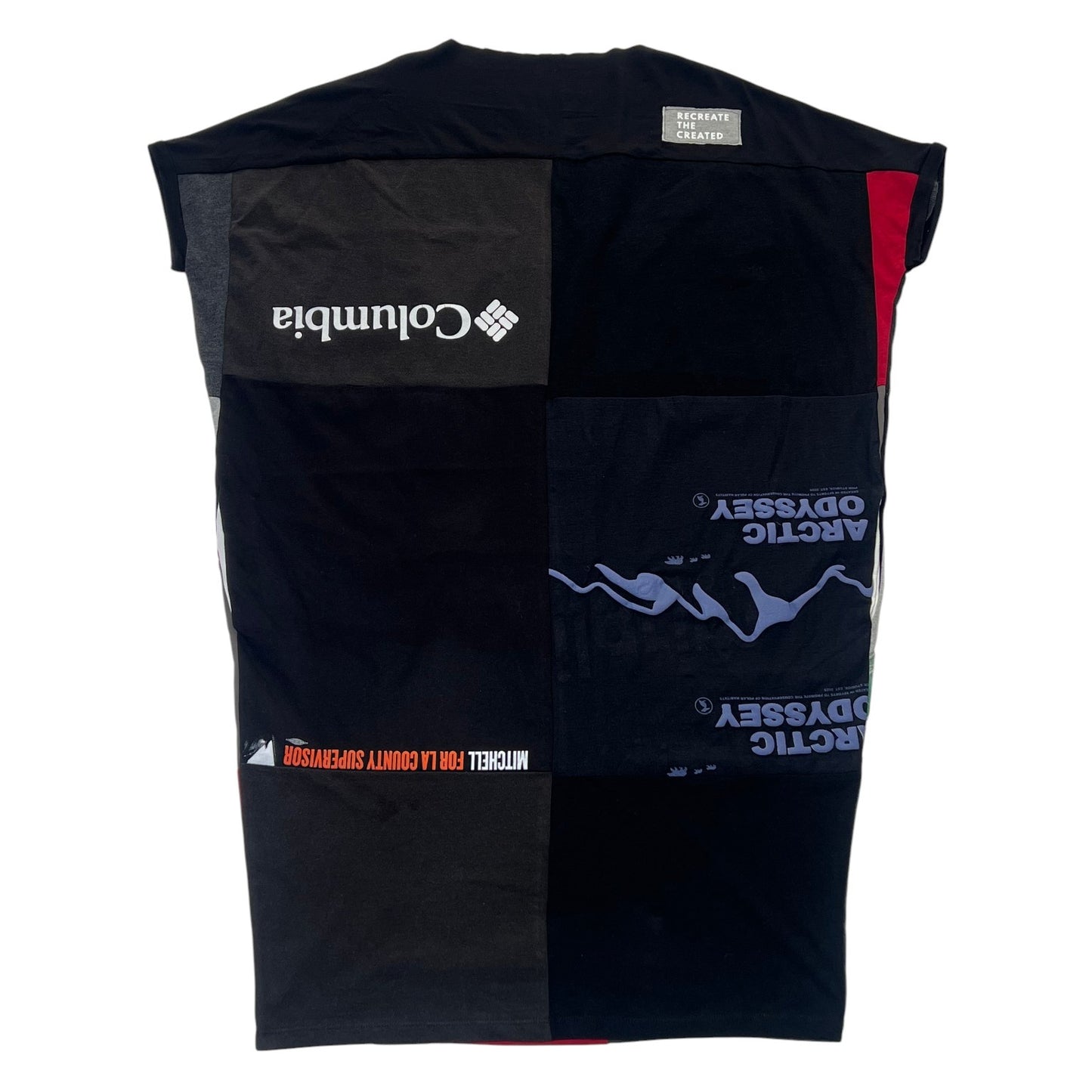 Fly T-shirt Dress in Grey, Red, & Black (OS)