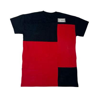 Oversized T-shirt in Black & Green with Pockets