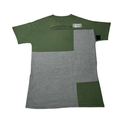 Oversized T-shirt in Green & Black with Pockets