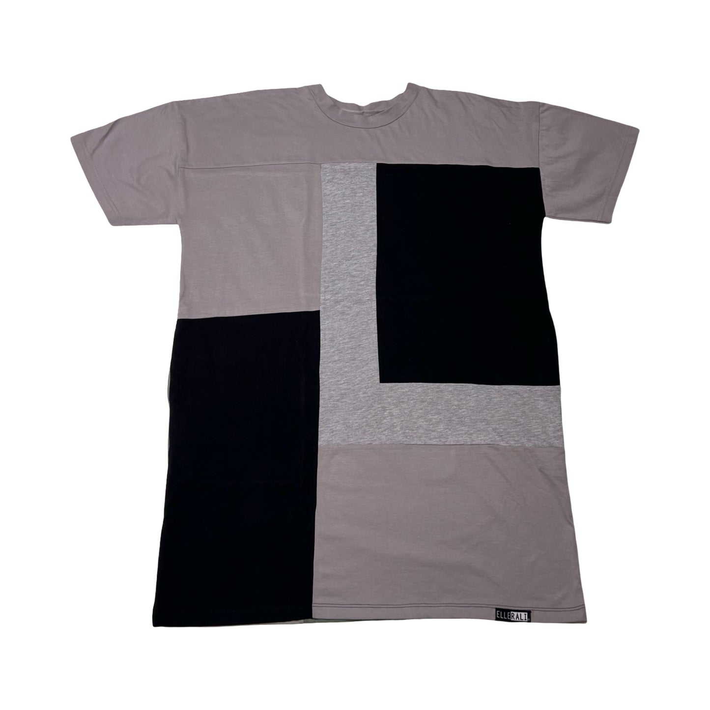 Oversized T-shirt in Grey & Grey with Pockets