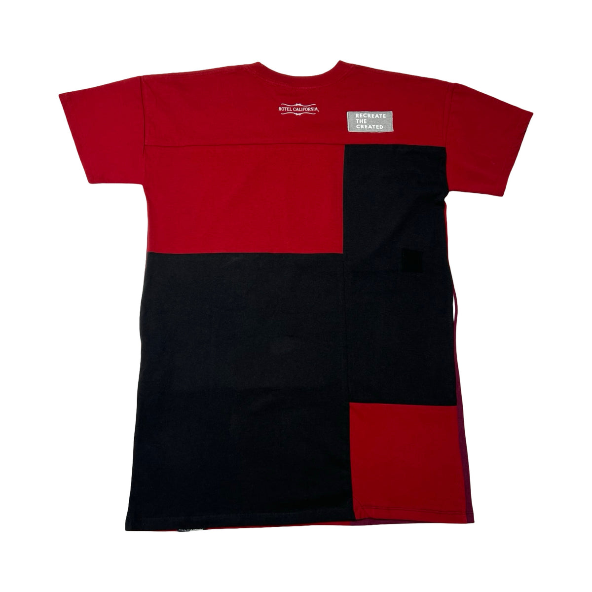 Oversized T-shirt in Red & Red with Pockets 3
