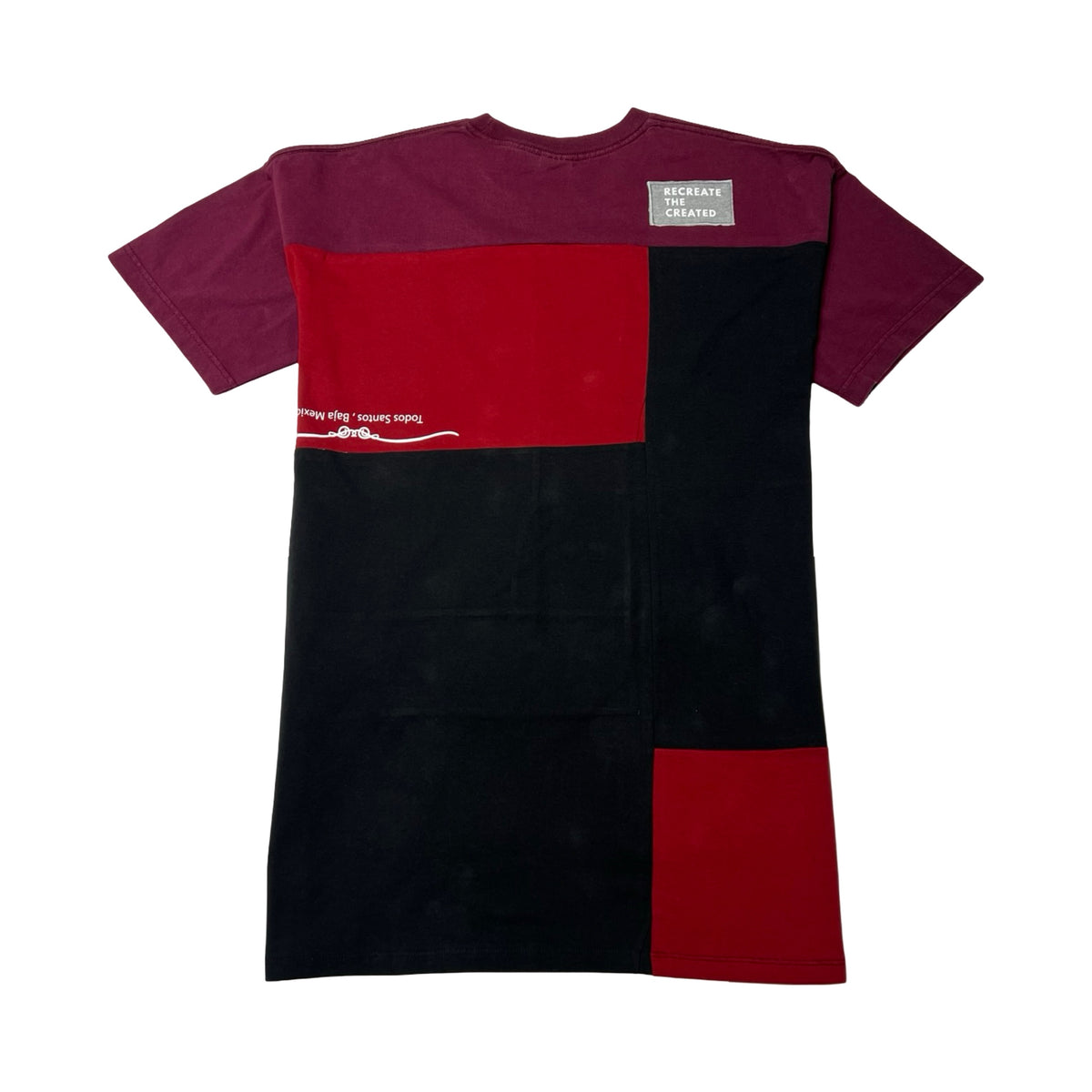 Oversized T-shirt in Red & Red with Pockets 2