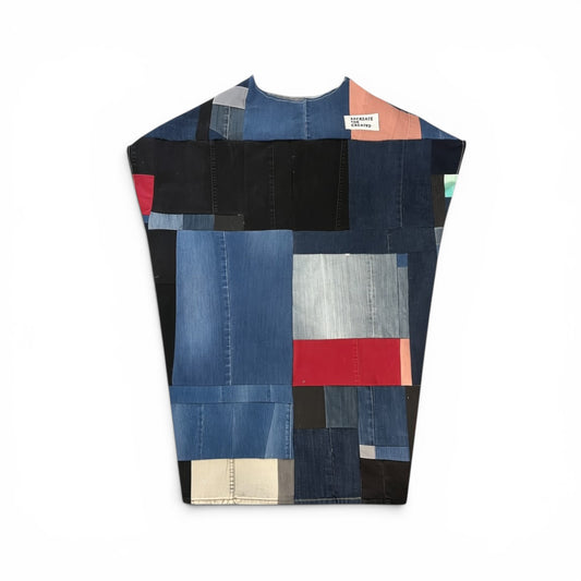 Reversible Fly Dress Made From Upcycled Denim 2