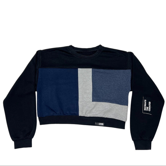 Sweatshirt with a geometric design on a white background