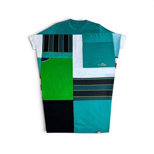 Fly Jersey in White & Teal