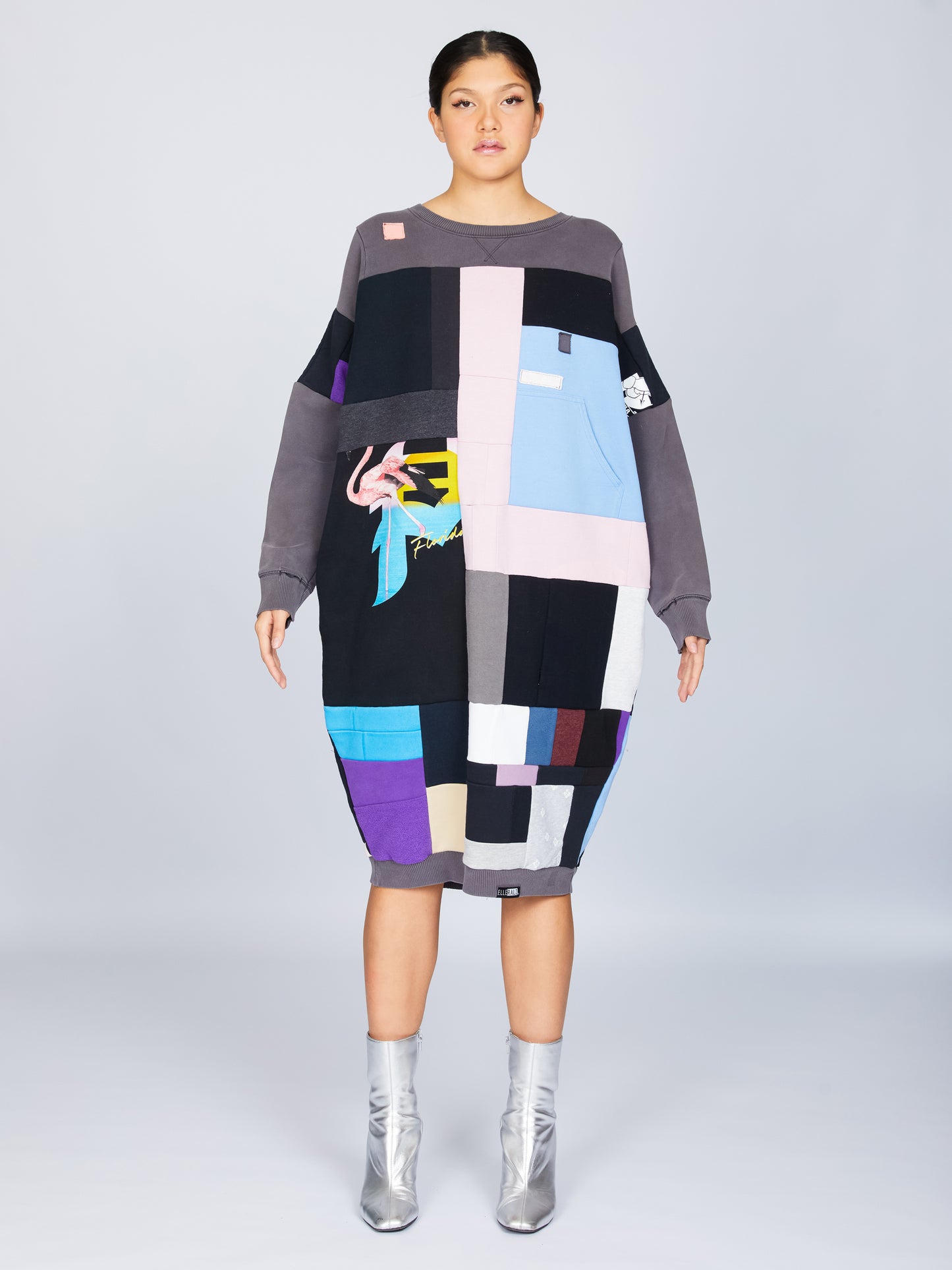 Fly Sweatshirt Grey & Pink Crewneck