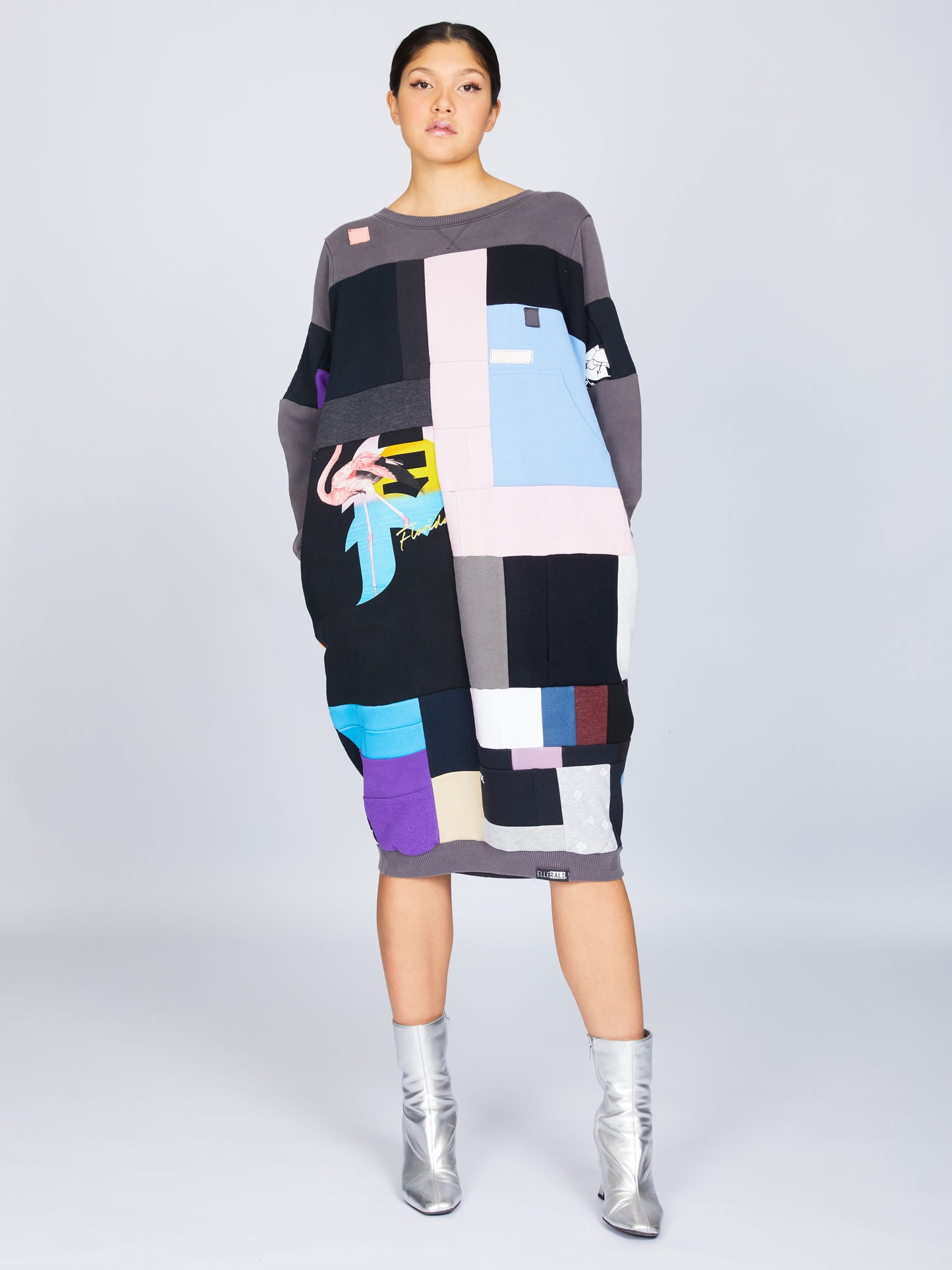 Fly Sweatshirt Grey & Pink Crewneck