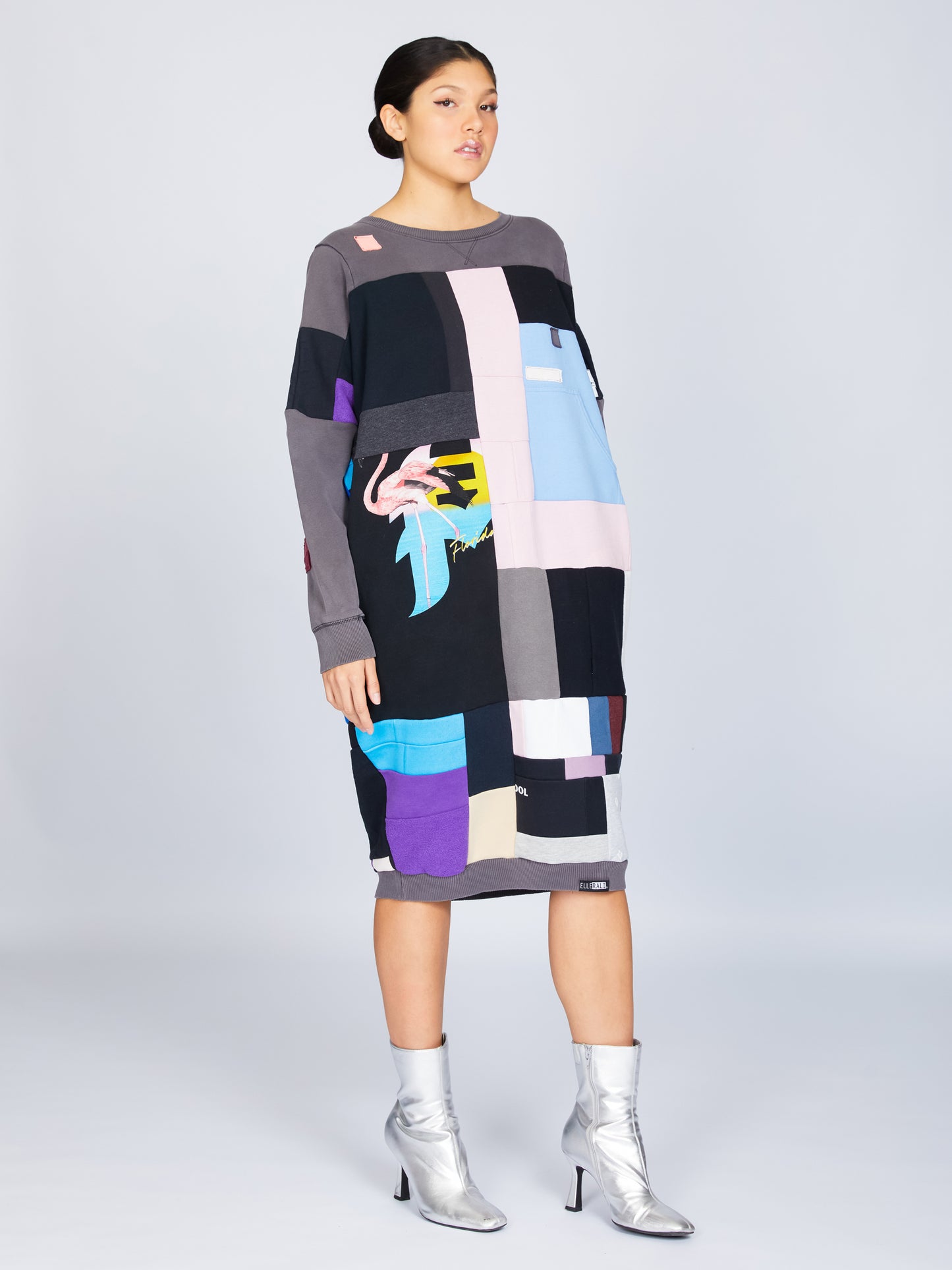 Fly Sweatshirt Grey & Pink Crewneck