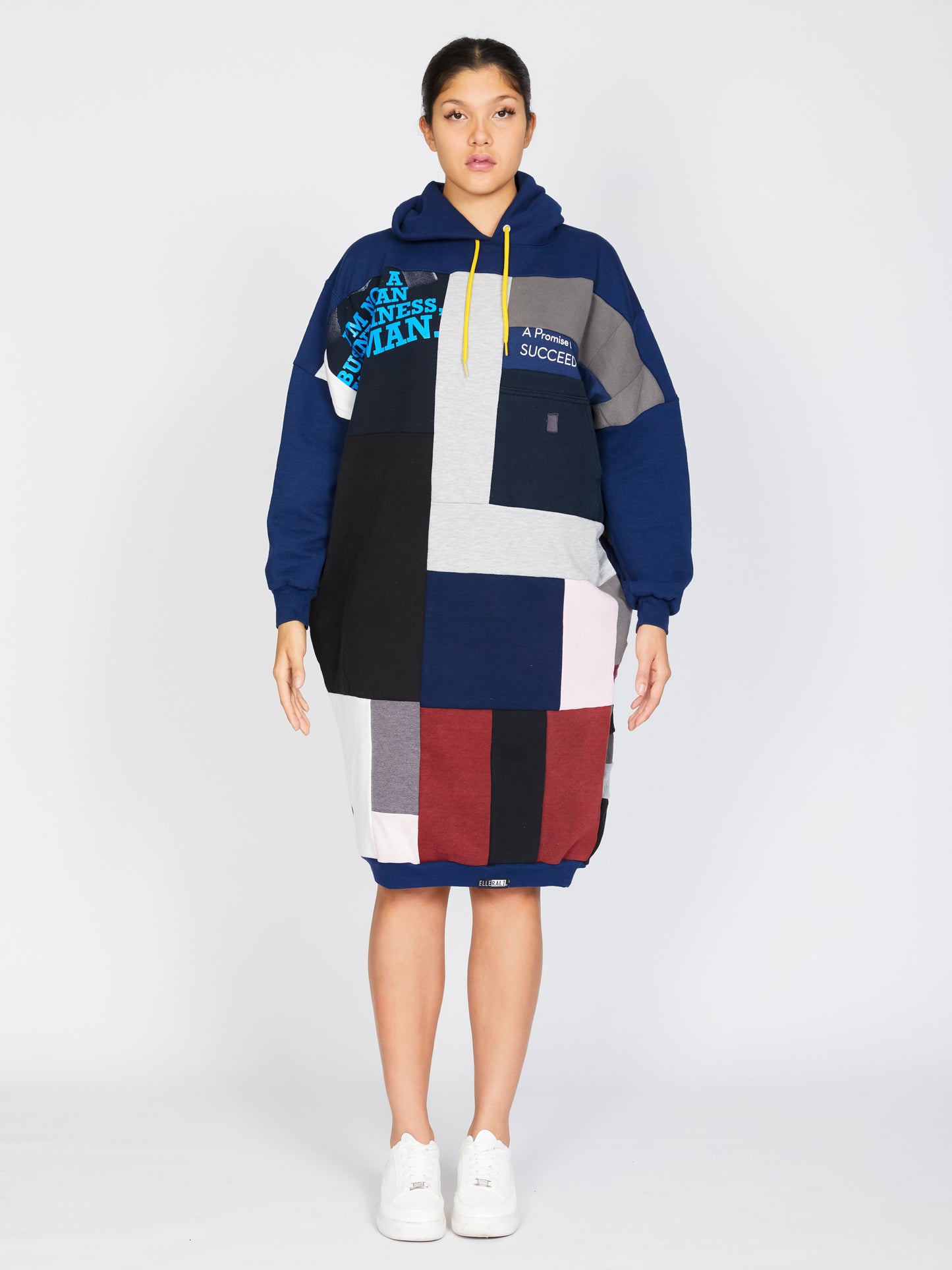 Fly Sweatshirt Hoodie in Blue and Grey