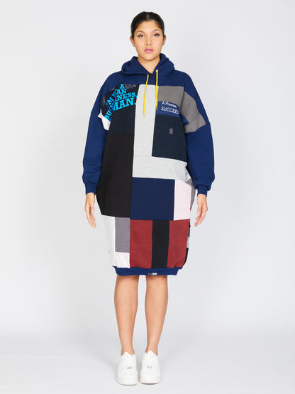 Fly Sweatshirt Hoodie in Blue and Grey