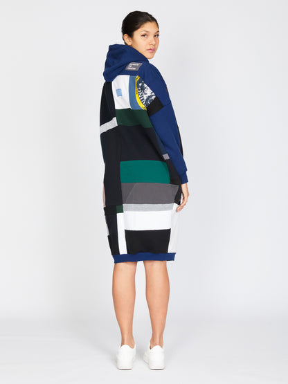 Fly Sweatshirt Hoodie in Blue and Grey