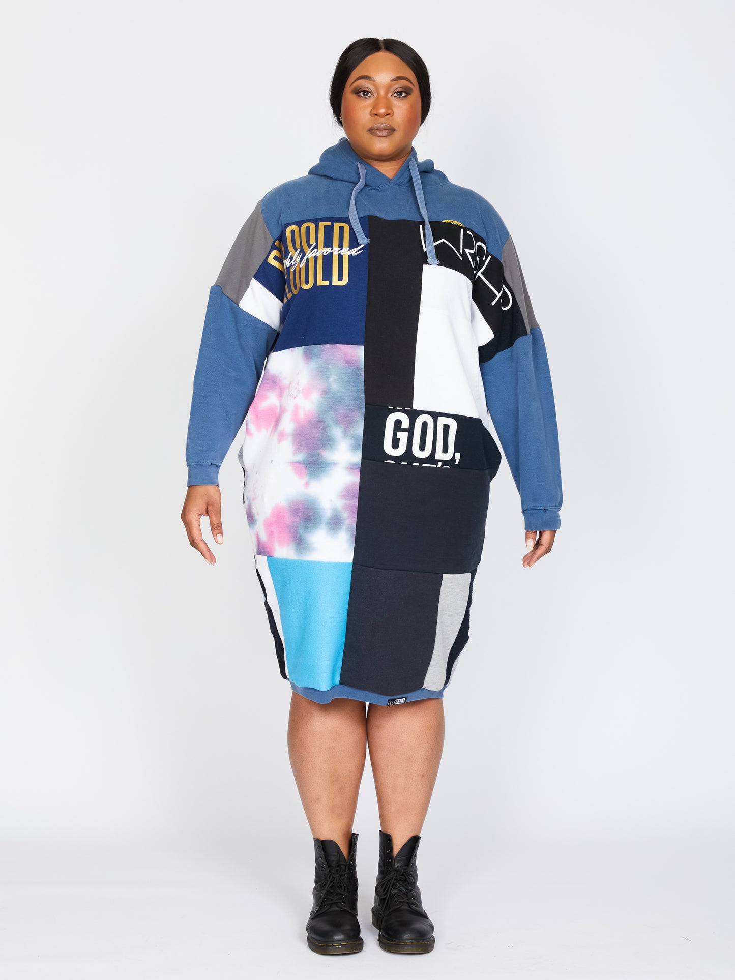 Fly Sweatshirt Blessed in Blue & Black