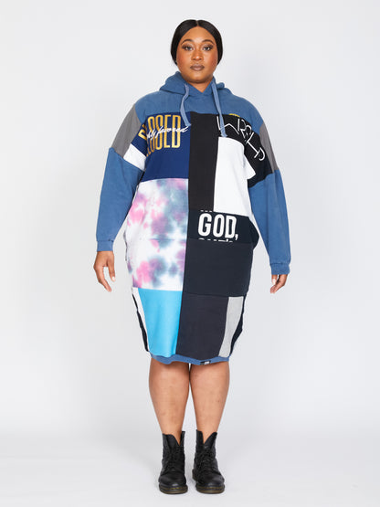 Fly Sweatshirt Blessed in Blue & Black