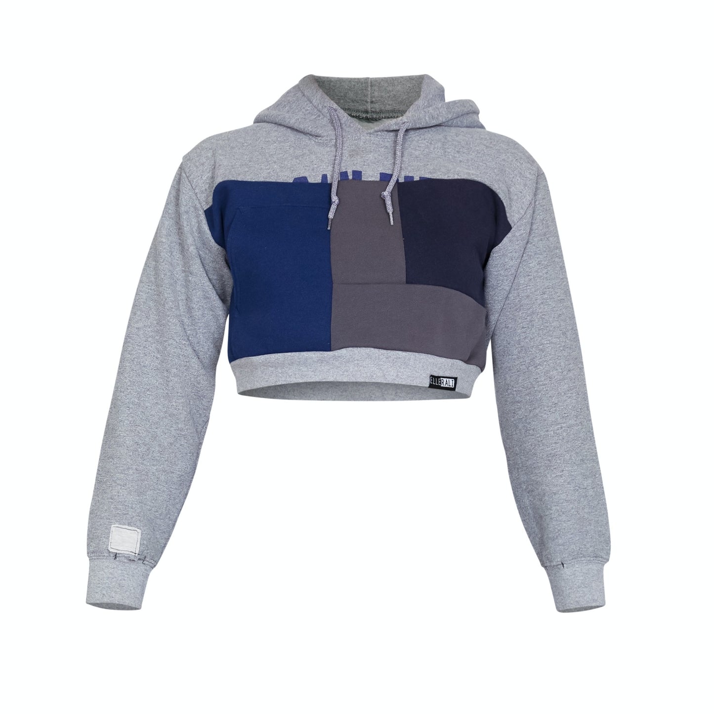 Crop Hoodie - Gray/Stone - S