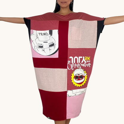 Fly T-shirt Dress in Red (OS)