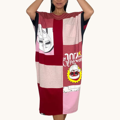 Fly T-shirt Dress in Red (OS)