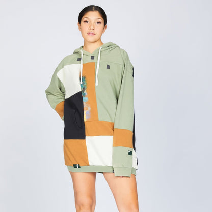 Hoodie - Mint/Rust- OS