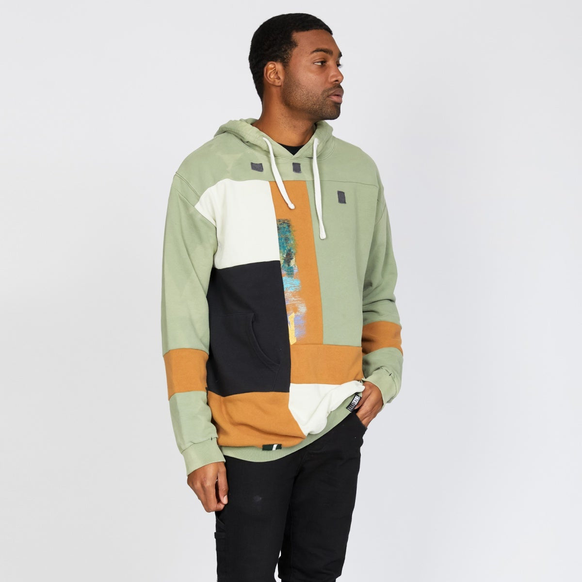 Hoodie - Mint/Rust- OS