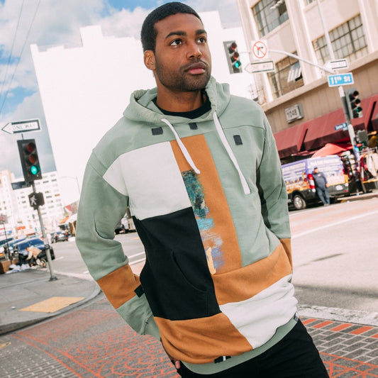 Hoodie - Mint/Rust- OS