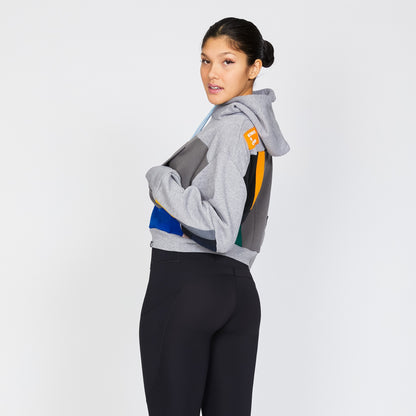 Hoodie - Silver/Sapphire - L