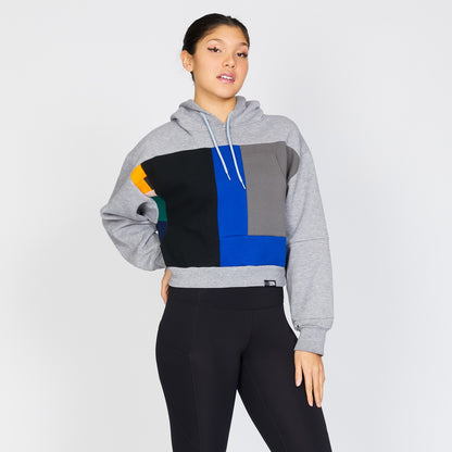 Hoodie - Silver/Sapphire - L