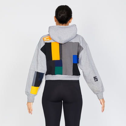 Hoodie - Silver/Sapphire - L