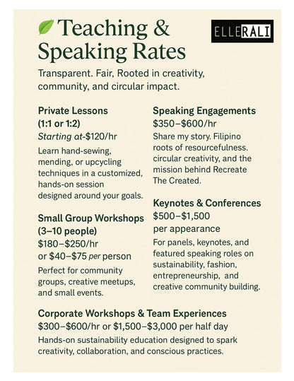 Book a Class or Speaking Engagement