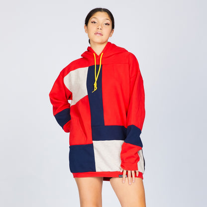 Hoodie - Cherry/Navy - OS