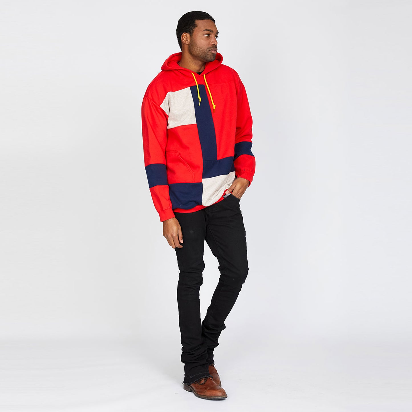 Hoodie - Cherry/Navy - OS