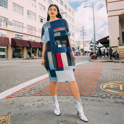 Reversible Fly Dress Made From Upcycled Denim